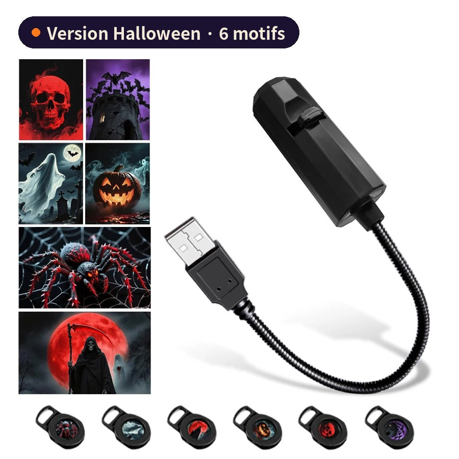 Lampe Lune Noxilune – Projecteur d'ambiance Halloween & Noël