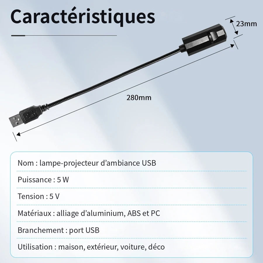 Lampe Lune Noxilune – Projecteur d'ambiance Halloween & Noël